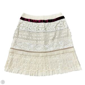 Skirt Luxury Designer By Louis Vuitton In Cream, Size: 2