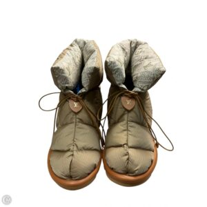 Boots Luxury Designer By Louis Vuitton In Brown, Size: 9