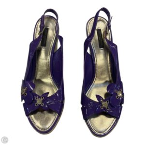 Shoes Luxury Designer By Louis Vuitton In Purple, Size: 11