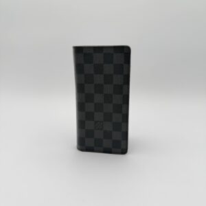 Wallet Luxury Designer By Louis Vuitton In Black & Grey, Size:Large
