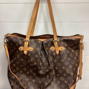 Handbag Luxury Designer By Louis Vuitton In Brown, Size:Large