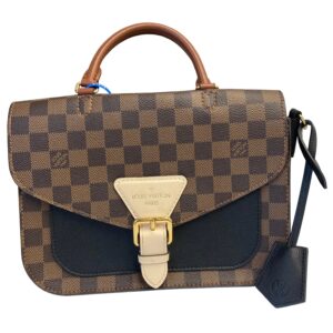 Handbag Luxury Designer By Louis Vuitton In Brown & Tan, Size:Small
