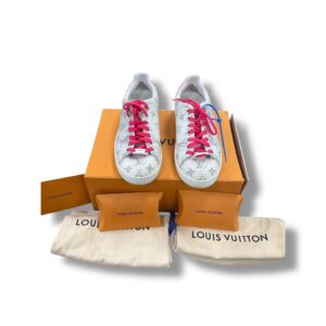 Shoes Luxury Designer By Louis Vuitton In Multi-colored, Size: 7