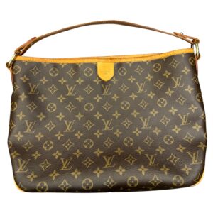 Handbag Luxury Designer By Louis Vuitton In Brown, Size:Large