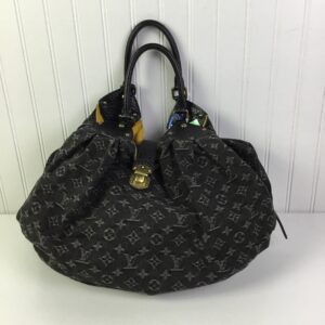 Handbag Luxury Designer By Louis Vuitton In Black, Size:Large